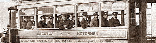 La escuela de Motormen de la Anglo Argentina