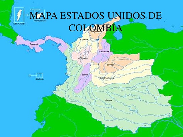 Creacion de los Estados Unidos de Colombia