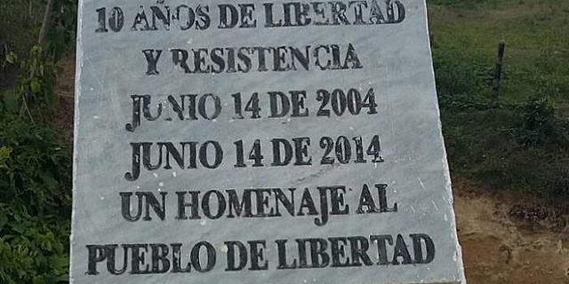 Corregimiento La Libertad, en libertad