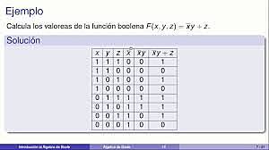 álgebra de Boole