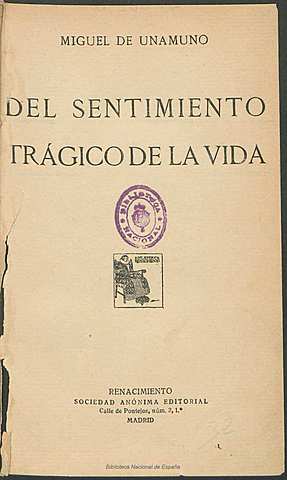 “ Sentimiento trágico de la vida ”.