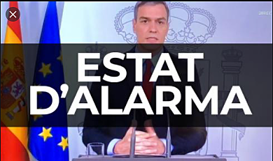 Es decreta l'estat d'alarma i es convoca confinament total