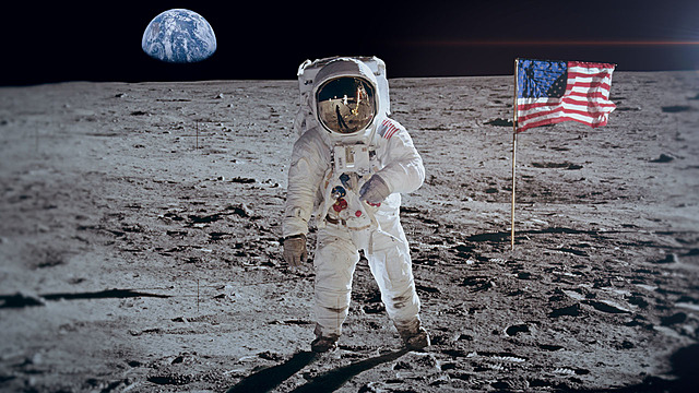 The moon landing of 20.july.1969