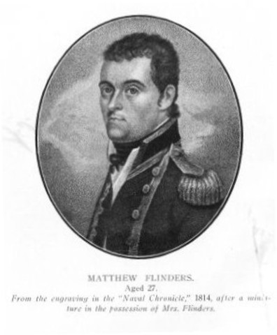 Mathew Flinders completes first curcumnavigation