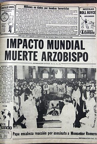 Asesinato del Arzobispo de San Salvador, Monseñor Óscar Arnulfo Romero.