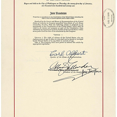 Timeline: 26th Amendment