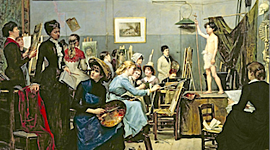 Timeline: Female Artists in 19th century