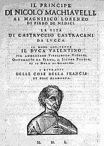 Literatura en el Cinquecento - El príncipe - Nicolás Maquiavelo