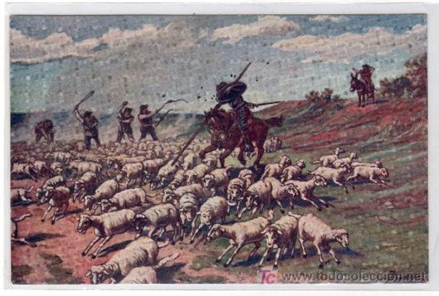Don Quijote y las Ovejas