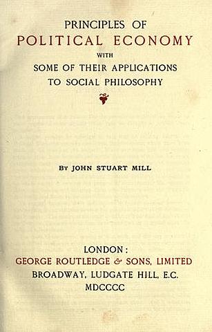 Publicación de la obra "Principios de la economía política"