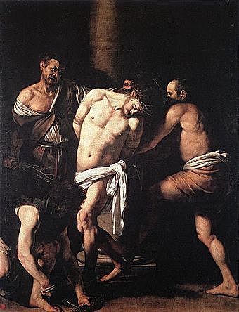 Pintura en el Barroco - La flagelación de Cristo - Caravaggio