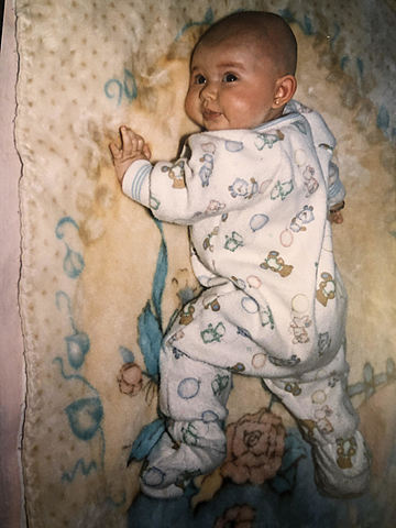 3 meses después de mi nacimiento