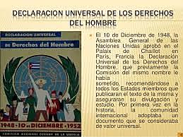 La Declaración Universal de los Derechos Humanos