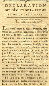 Declaración de los Derechos de la Mujer y la Ciudadana