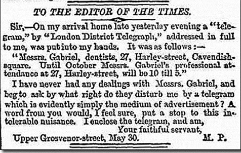 SE UTILIZARON TELEGRAFÍAS PARA MENSAJES MASIVOS NO SOLICITADOS