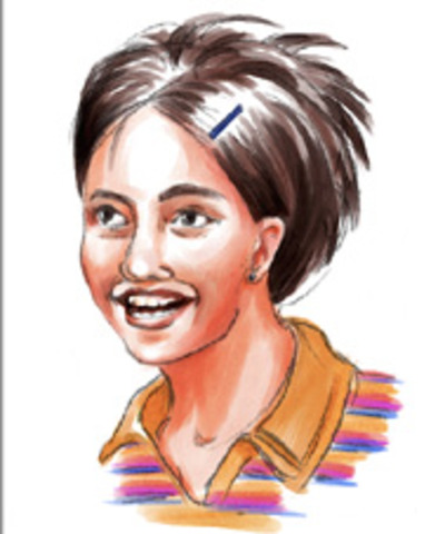 Safia arrived from Pakistan