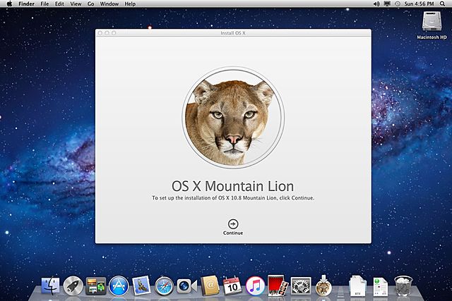 Mac OS X 10.8 Mountain Lion