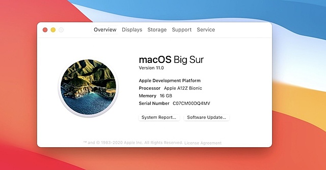 MAC OS big sur