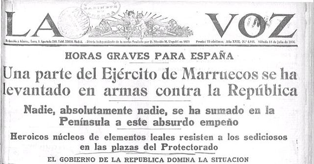 Inicio de la Guerra Civil Española y final del Patronato Nacional de Turismo