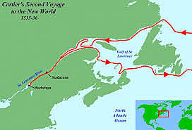 exploration du fleuve st-laurent par cartier