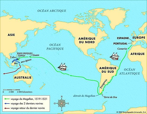 Tour du monde par Magellan