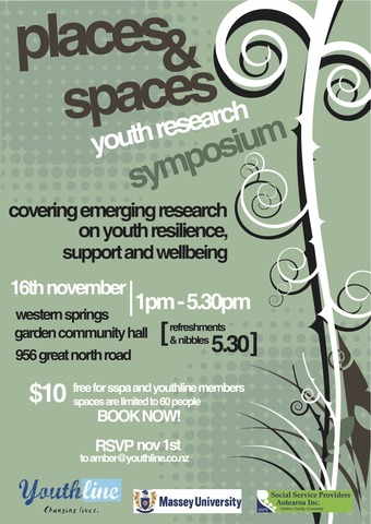 Places and spaces. Youthline 1st Research symposium