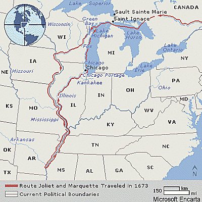 Louis Joilet and Jacques Marquette Sailed for France