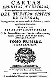 Publicación de "cartas eruditas y curiosas"