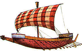 Aparece la vela triangular en el Océano Indico como  perfeccionamiento de la vela cuadrada egipcia.