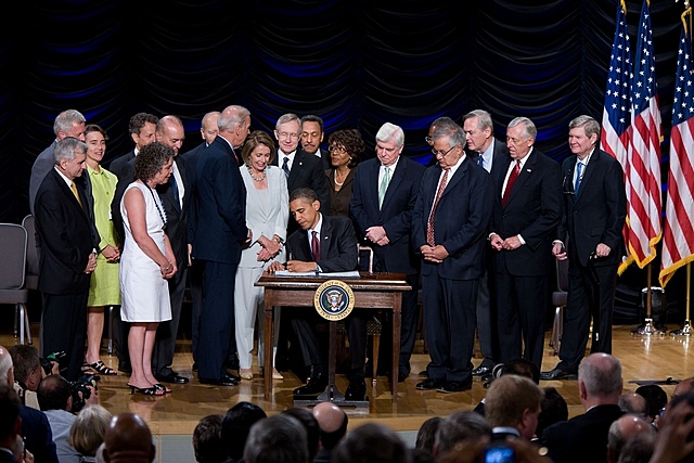 President Obama Signs the Dodd-Frank Financial-Reform Bill