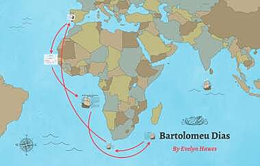 Bartholomew Dias sails for Portugal.