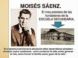 Se decretó la formación de la dirección general de escuelas secundarias a cargo del maestro Moisés Sáenz.