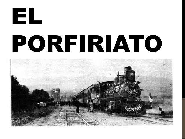 Inicio Del Porfiriato