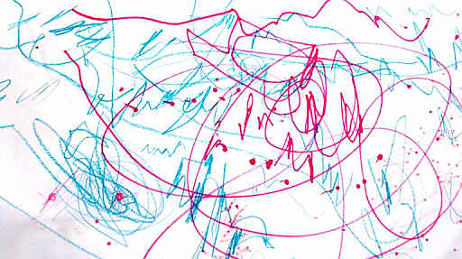 Realiza trazos, mientras que una raya horizontal la realiza con mayor precisión.