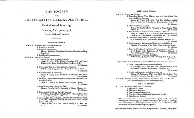 First SID Annual Meeting