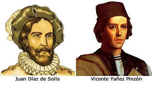 Navegación de Juan Diaz de Solís y Vicente Yáñez de Pinzón