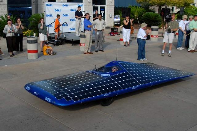 The first showing of the first solar car
