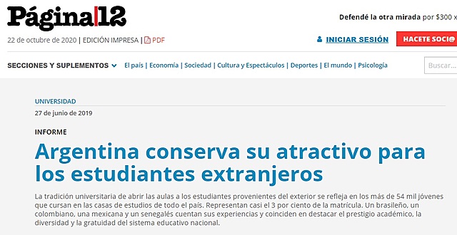 Extranjeros en Argentina