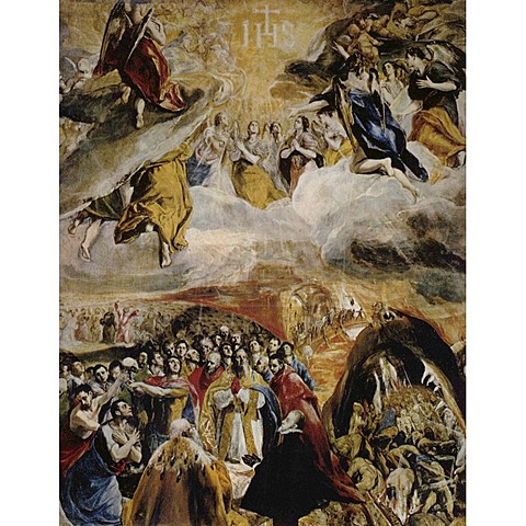 Manierismo - Adoración del nombre de Jesús - El greco