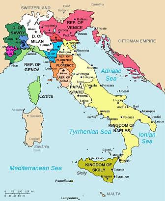 The Renaissance began in the Italian city-states and spread to Northern Europe