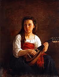 Mary Casatt’s painting “A Mandolin Player” became her first work to be accepted by the Paris Salon, becoming one of two American women to first exhibit there.