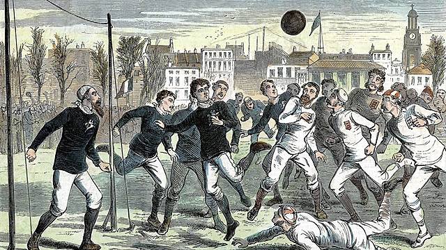 Soccer started around 1863