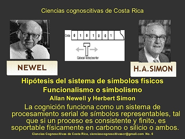 Allen Newell y Herbert Simon formularon la hipótesis del sistema de símbolos ﬁsicos