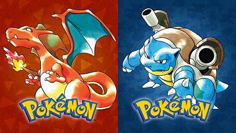 Pokemon Azul y Rojo.