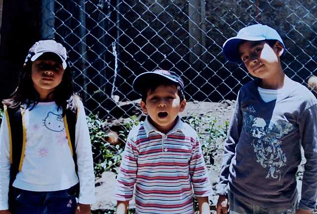 Con mi hermano y primo