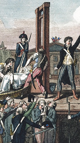 Kongen blir halshogd