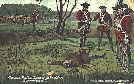 Battle of Alamance in North Carolina