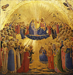 La coronación de la Virgen-Edad Media