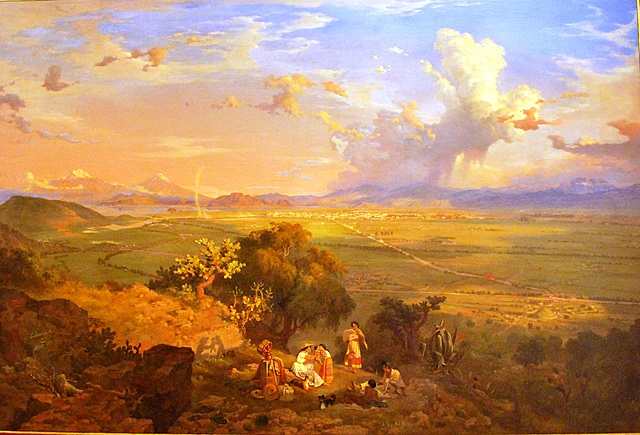 Valle de México visto desde el cerro Tenayo (1870) por Eugenio Landesio