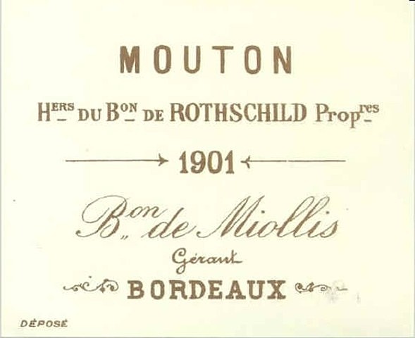 Nathaniel de Rothschild , compra el Chateau Brane Mouton.